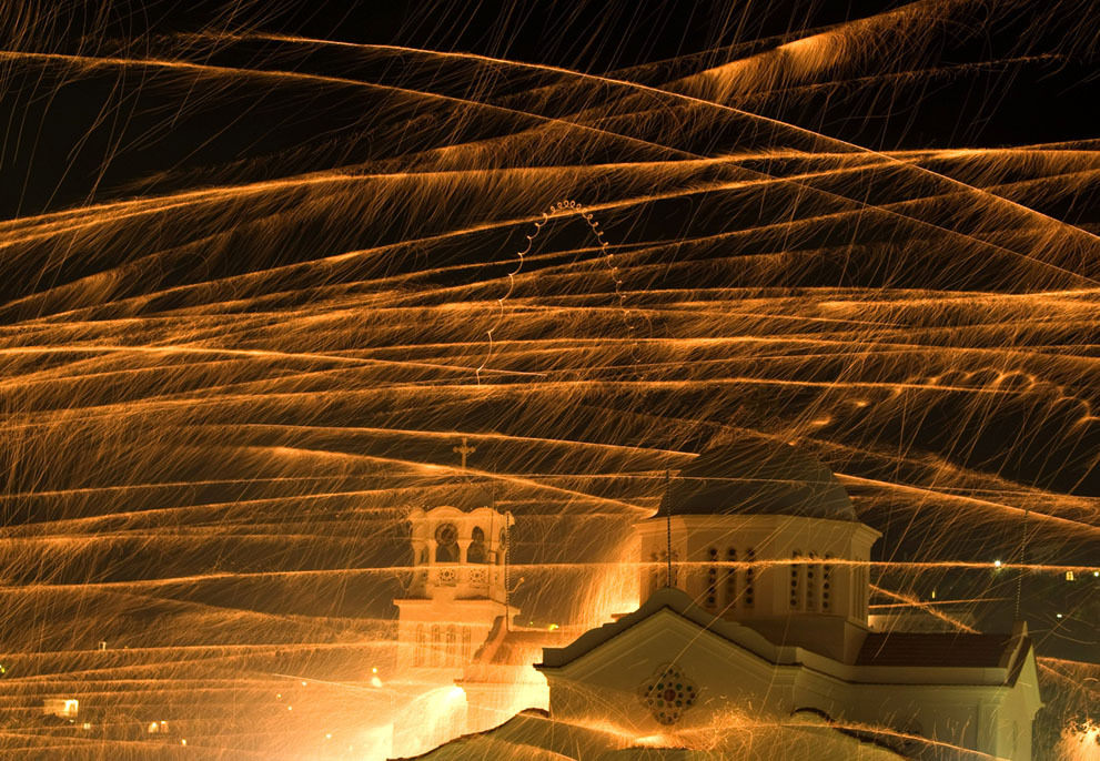 Two churches shoot thousands of rockets during Rouketopolemos
