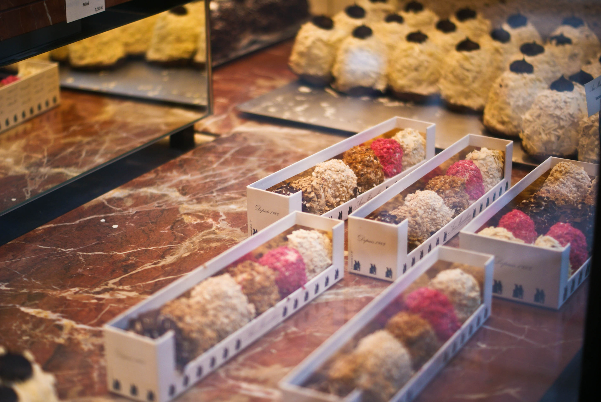 Delicious handcrafted sweets at Aux Merveilleux de Fred, Paris's famed patisserie