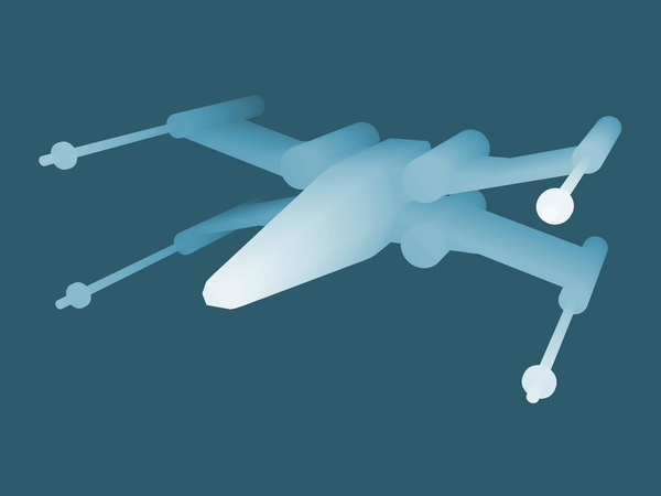 Star Wars X-Wing by Metin Seven An X-ray style warship by Dutch artist and illustrator Metin Seven