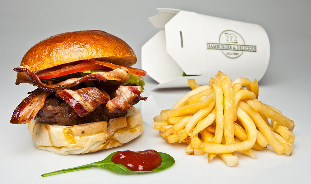 milan bacon burger