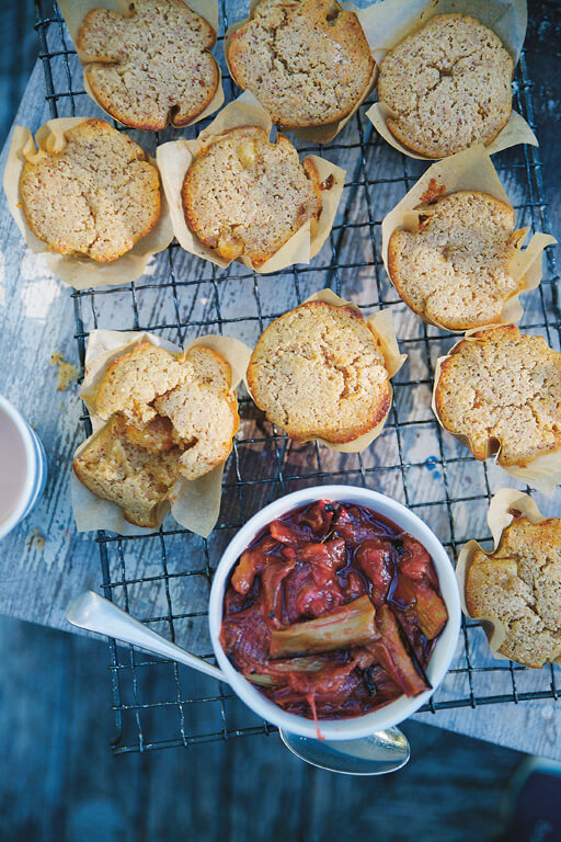 Muffins Rhubarb Small