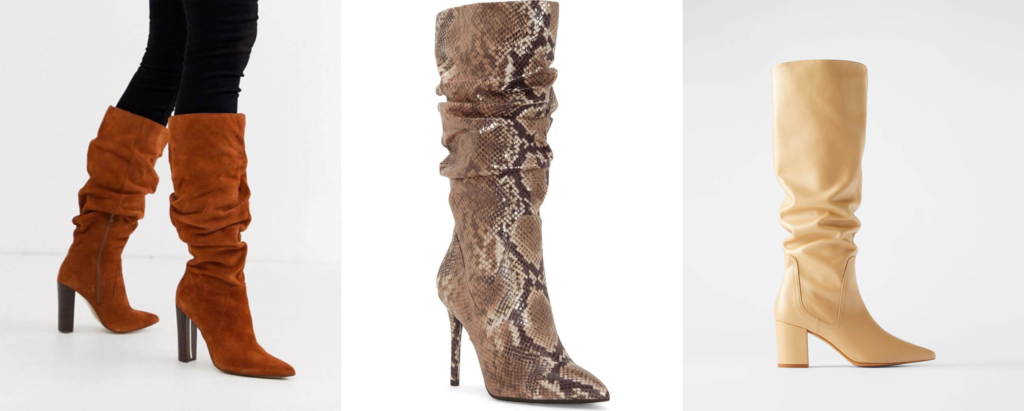 2 slouchy boots