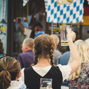 A rowdy beer hall