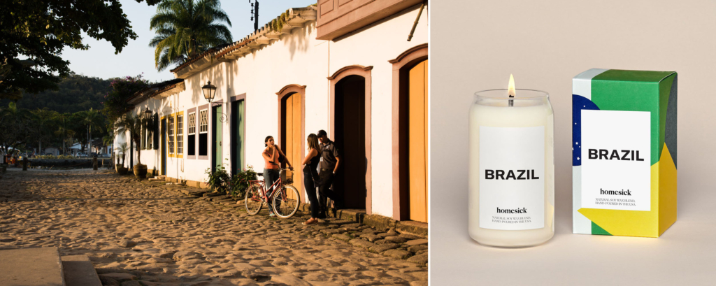 travel inspired candles